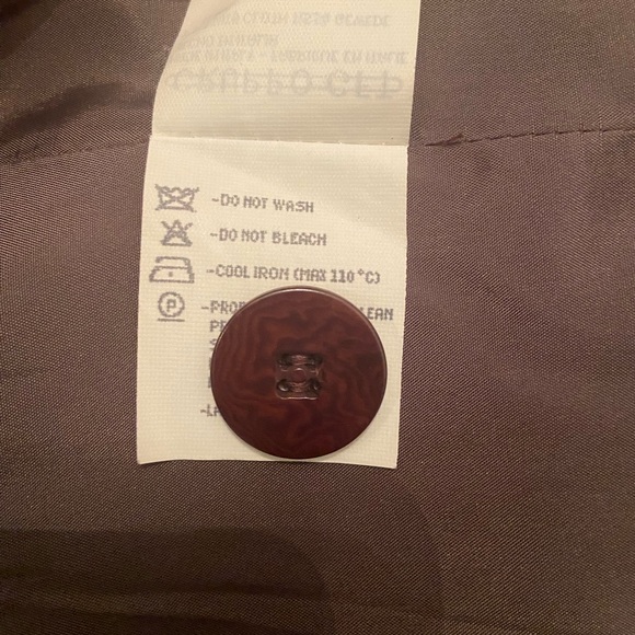 Giorgio Armani Chocolate Virgin Wool Single Breasted Blazer - Picture 8 of 9